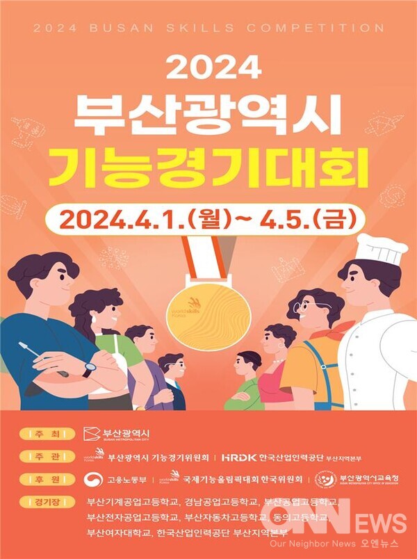기능경기대회 홍보 포스터 (사진=부산시 제공)